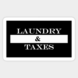 laundry and taxes Sticker